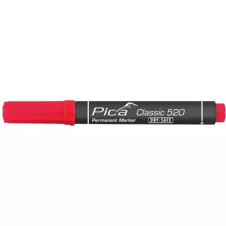 PICA 520 Classic 1-4mm punainen huopakynä - Piirtopuikot, kynät ja merkintätyökalut - P52040 - 2