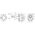 HYDRAULIPUMPPU ULOSOTTOON UROS 100CC - Hydrauliikkapumput - HPTRPTOM100 - 2