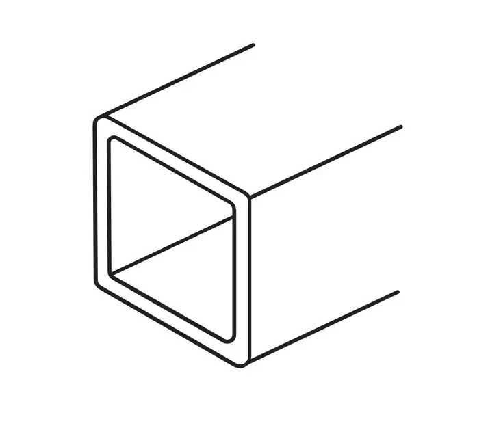 Alumiini neliöputki 35x35x2X6000mm - Alumiinit - 4106021200 - 1