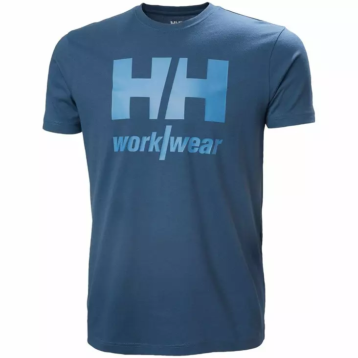 T-PAITA CLASSIC LOGO DEEP STEEL - Helly Hansen Työpaidat - HH79281-570 - 1