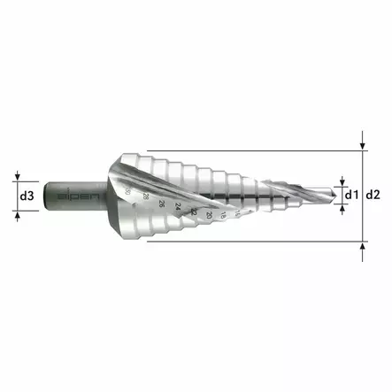 ASKELPORA 6-30MM HSS - Poranterät - AL72206301 - 1