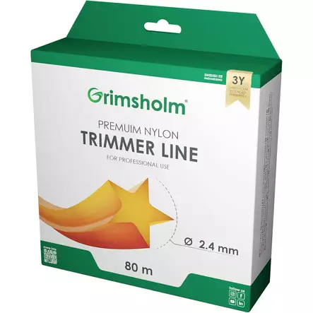 TRIMMERIN SIIMA 2,4MM 80M TÄHTI - Siimaleikkurit - GH611 - 1