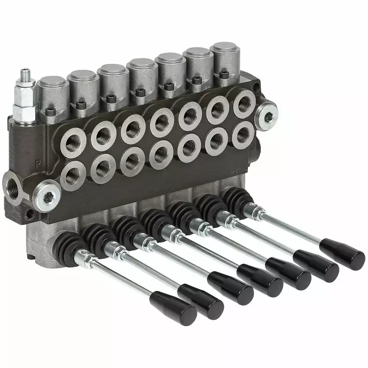 KÄSIOHJAUSVENTTIILI 3/8 40L 7-KARA 2-TOIMINEN - Hydrauliikkaventtiilit - P407A1 - 1