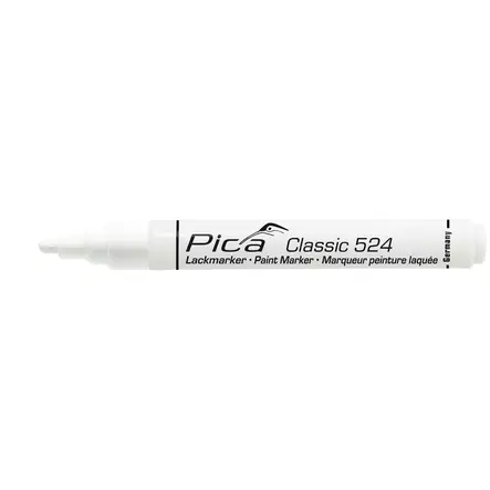 PICA 524 Classic 2-4mm valkoinen maalikynä - Piirtopuikot, kynät ja merkintätyökalut - P52452 - 2
