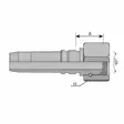 INTERLOCK LIITIN BSP 3/4-3/4 SUORA SISÄKIERRE - Hydrauliikkaliittimet - IL205101212 - 3