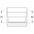 JATKOMUHVI BSP 2-2 SISÄKIERRE - Hydrauliikkaliittimet - BSP7093232 - 2