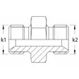 KAKSOISNIPPA BSP-NPT 1/8-1/8 ULKOKIERRE - Hydrauliikkaliittimet - BSP2070202 - 3