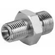 KAKSOISNIPPA BSP-NPT 1/8-1/8 ULKOKIERRE - Hydrauliikkaliittimet - BSP2070202 - 1