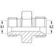 KAKSOISNIPPA BSP 1/4-M12X1.5 ULKOKIERRE - Hydrauliikkaliittimet - BSP2080412 - 3
