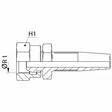 KIERRETTÄVÄ BSP 3/4-3/4 SUORA SK LETKULIITIN - Hydrauliikkaliittimet - K205101212 - 3