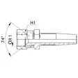KIERRETTÄVÄ JIC 1.1/16-3/4 SUORA SK LETKULIITIN - Hydrauliikkaliittimet - K225101212 - 3
