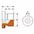 KUUSIOKOLOTULPPA BSP 3/4 ULKOKIERRE - Hydrauliikkaliittimet - DIN02612 - 3