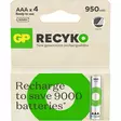 LADATTAVA PARISTO 1,2V AAA 950MAH RECYKO 4KPL - Paristot - GP201242 - 1