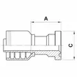 LAIPPALIITIN SAE-6000PSI 47,7MM-3/4 SUORA - Hydrauliikkaliittimet - PS236101612 - 3