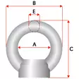 NOSTOSILMUKKA MUTTERI M30 DIN582 1KPL 3,6T - Nostorenkaat - V1692 - 2