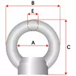 NOSTOSILMUKKA MUTTERI M30 DIN582 1KPL 3,6T - Nostorenkaat - V1692 - 2