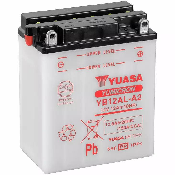 AKKU YUASA MP 12,6AH -+ 134X80X160 - 12V akut - YB12AL-A2 - 1