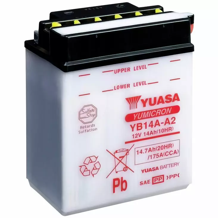 AKKU YUASA MP 14.7AH 134X89X176 - 12V akut - YB14A-A2 - 1