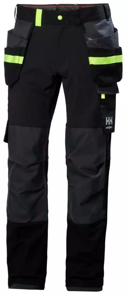 HOUSUT C52 OXFORD MUSTA/HARMAA - Työhousut - HH77405-999-C52 - 1