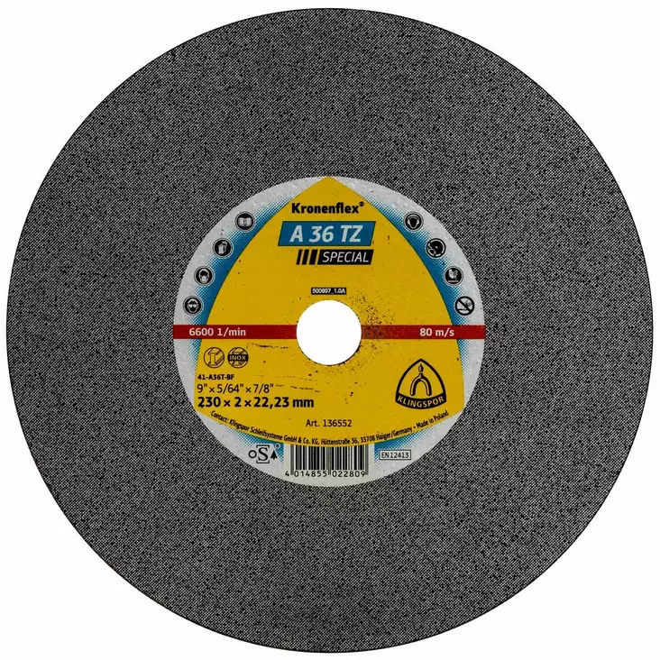 KATKAISULAIKKA 230X2X22,23 A36 TZ - Työkalujen Laikat - KF136552 - 1
