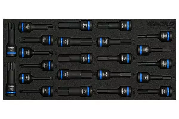 TORX/E/KUUSIOKOLOKONEHYLSYSRJ 1/2" BO PT - Työkaluvaunut - 284-BX032 - 1