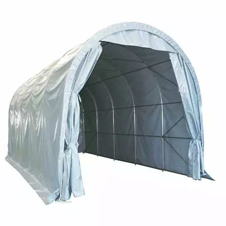 AUTOTALLI 4X8M 450G/M2 PVC KUPOLIMALLI HARMAA - Pressut - XK6263 - 1