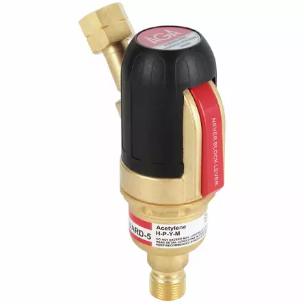 TAKAISKUSUOJA ASETYLEENI SAFE-GUARD 5A PR AGA - Hitsaustarvikkeet - AGA332143 - 1