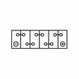 AKKU YUASA 45AH -+ 207X175X175 - 12V akut - YBX3063 - 2