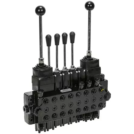 KUORMAINVENTTIILI 60LTR 8-KARAINEN MANUAALINEN - Hydrauliikkaventtiilit - FM9800602-4 - 1