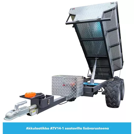 MÖNKIJÄN KIPPIKÄRRY MAX. 1400KG SÄHKÖHYDRAULINEN - Mönkijän peräkärryt - ATV14 - 2