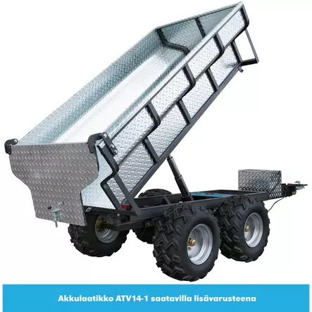 MÖNKIJÄN KIPPIKÄRRY MAX. 1400KG SÄHKÖHYDRAULINEN - Mönkijän peräkärryt - ATV14 - 1