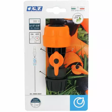 PIKALIITIN 1/2" SÄÄTÖVENTTIILILLÄ - Letkut ja liittimet - GF5024 - 2