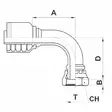 LETKULIITIN BSP 1.1/2-1.1/2 90 SISÄKIERRE - Hydrauliikkaliittimet - PS205902424 - 2