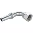 LETKULIITIN JIC 7/16-1/4 90 SISÄKIERRE - Hydrauliikkaliittimet - P225900404 - 1