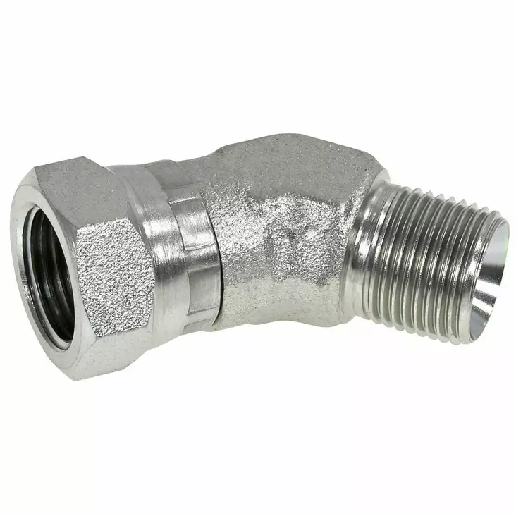KULMANIPPA BSP 1/4 45 SISÄKIERRE-ULKOKIERRE - Hydrauliikkaliittimet - BSP7030404 - 1