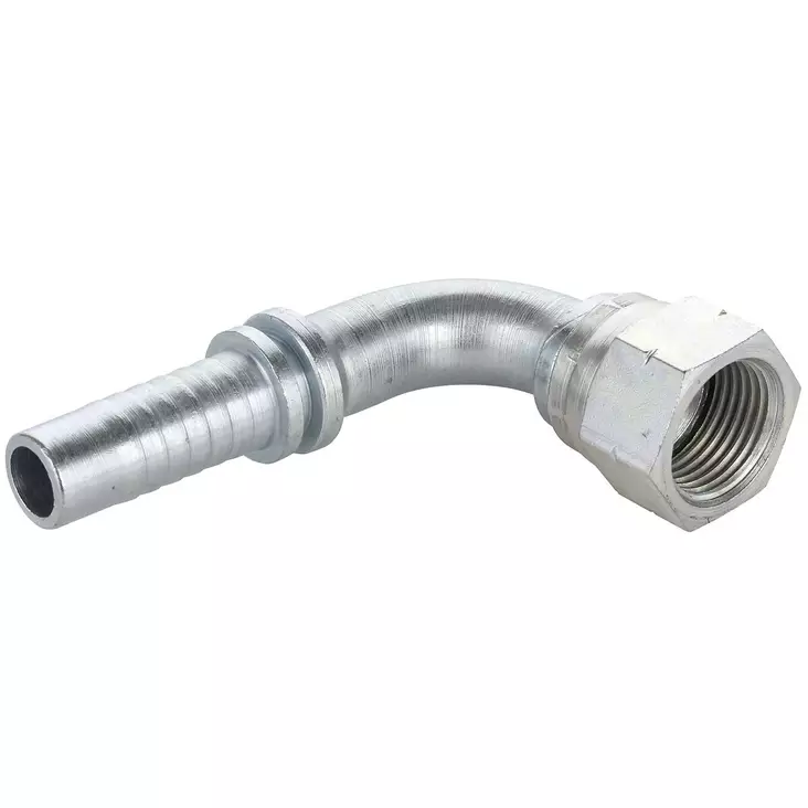 LETKULIITIN JIC 7/16-1/4 90 SISÄKIERRE - Hydrauliikkaliittimet - P225900404 - 1