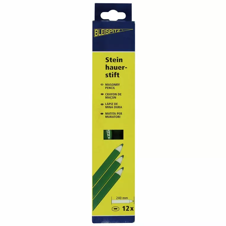 LYIJYKYNÄ BETONILLE 6H 240MM 12KPL (KOVA) - Piirtopuikot, kynät ja merkintätyökalut - BP334 - 1