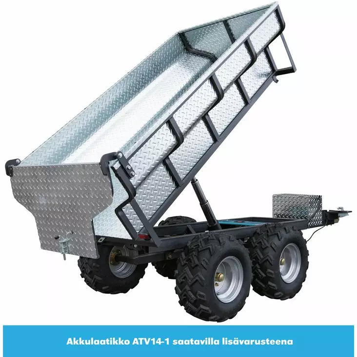 MÖNKIJÄN KIPPIKÄRRY MAX. 1400KG SÄHKÖHYDRAULINEN - Mönkijän peräkärryt - ATV14 - 1