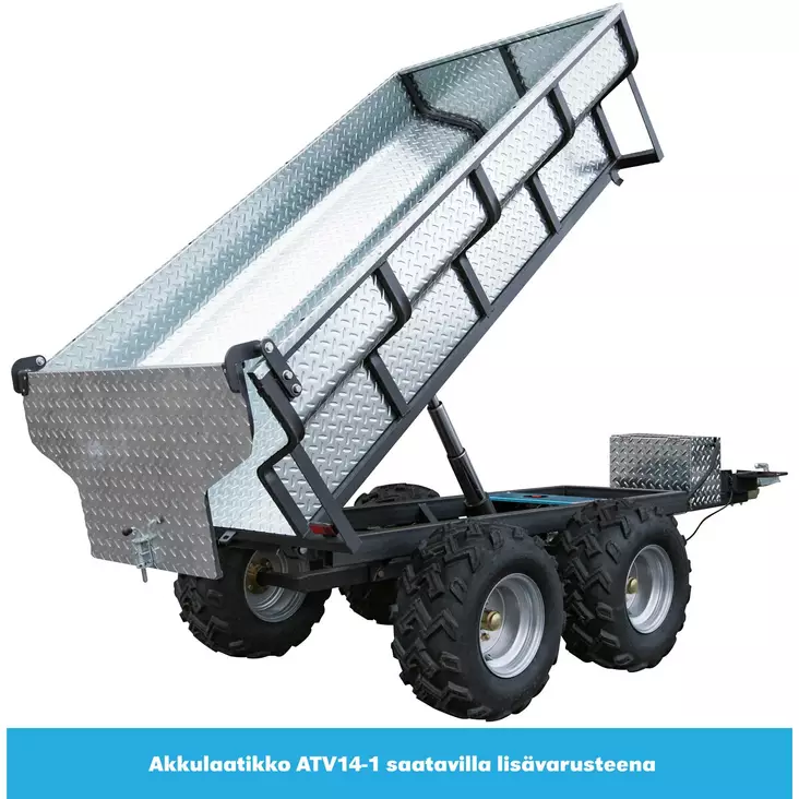 MÖNKIJÄN KIPPIKÄRRY MAX. 1400KG SÄHKÖHYDRAULINEN - Mönkijän peräkärryt - ATV14 - 1