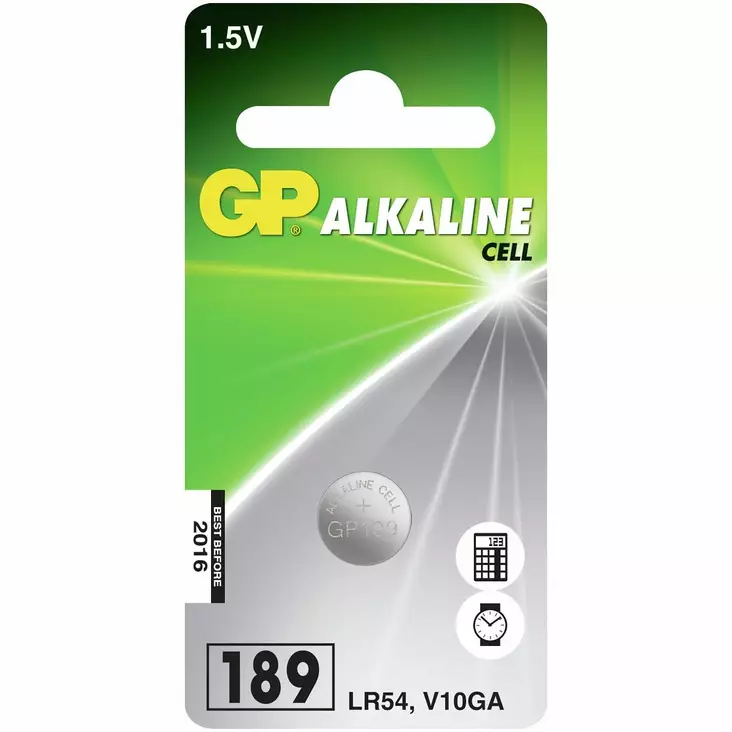 NAPPIPARISTO 1,5V LR54 ALKALINE 1KPL - Paristot - GPLR54 - 1