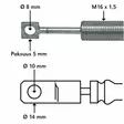 KAAPELI TRIMA 2200MM - Hydrauliikkaventtiilit - FM729825 - 2