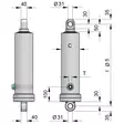 KIPPISYLINTERI 14TN 580-2435MM ALAKIINNITYS - Navat ja akselit - KSN55 - 2