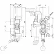 KLAPIKONEVENTTIILI 1/2 80L P-T 3/4 PIKALIIKEASENTO - Hydrauliikkaventtiilit - FM990095 - 3