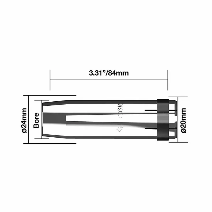 KAASUSUUTIN 19MM 2 KPL PARWELD - Hitsaustarvikkeet - PWB3615 - 1