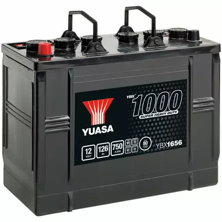 AKKU YUASA 126AH SHD +-347x174x285 - 12V akut - YBX1656 - 1