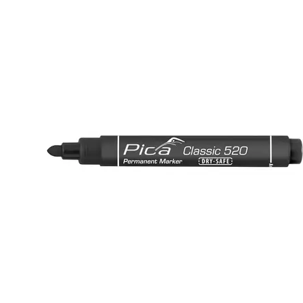 PICA 520 Classic 1-4mm musta huopakynä - Piirtopuikot, kynät ja merkintätyökalut - P52046 - 1
