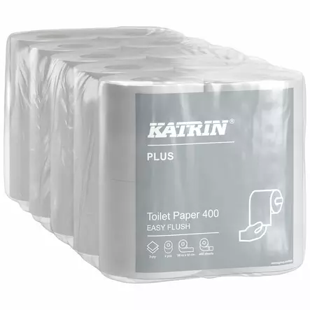 WC-PAPERI PLUS 400 EASY FLUS 20RLL - Paperit ja pyyhkeet - KAT82506 - 1