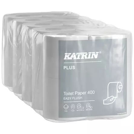 WC-PAPERI PLUS 400 EASY FLUS 20RLL - Paperit ja pyyhkeet - KAT82506 - 1