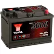 AKKU YUASA 76AH -+ 278X175X190 - 12V akut - YBX3096 - 1