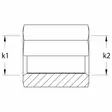 JATKOMUHVI BSP 3/8-3/8 SISÄKIERRE - Hydrauliikkaliittimet - BSP7090606 - 2